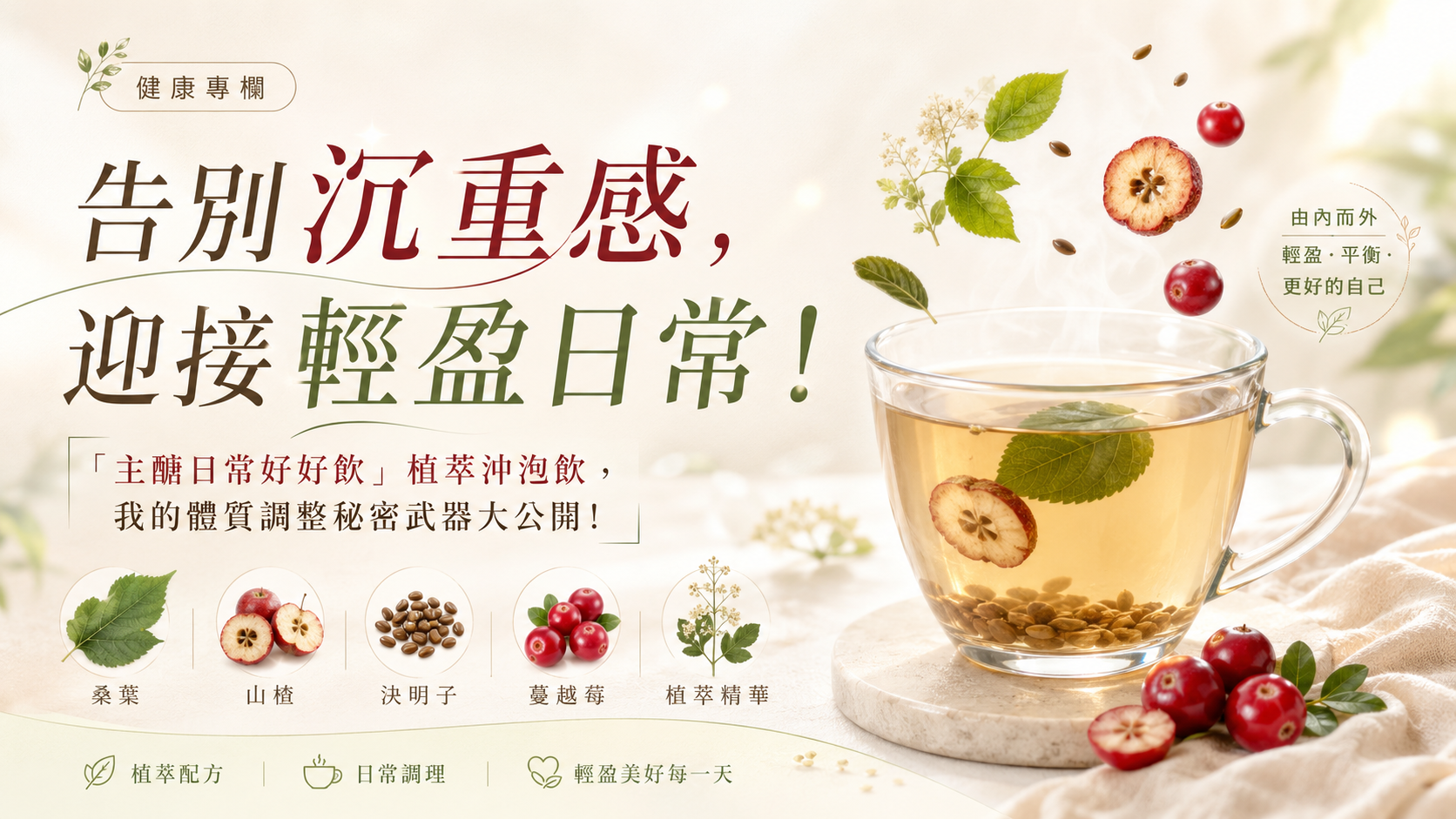 告別沉重感,迎接輕盈日常!「主醣日常好好飲」植萃沖泡飲,我的體質調整秘密武器大公開!