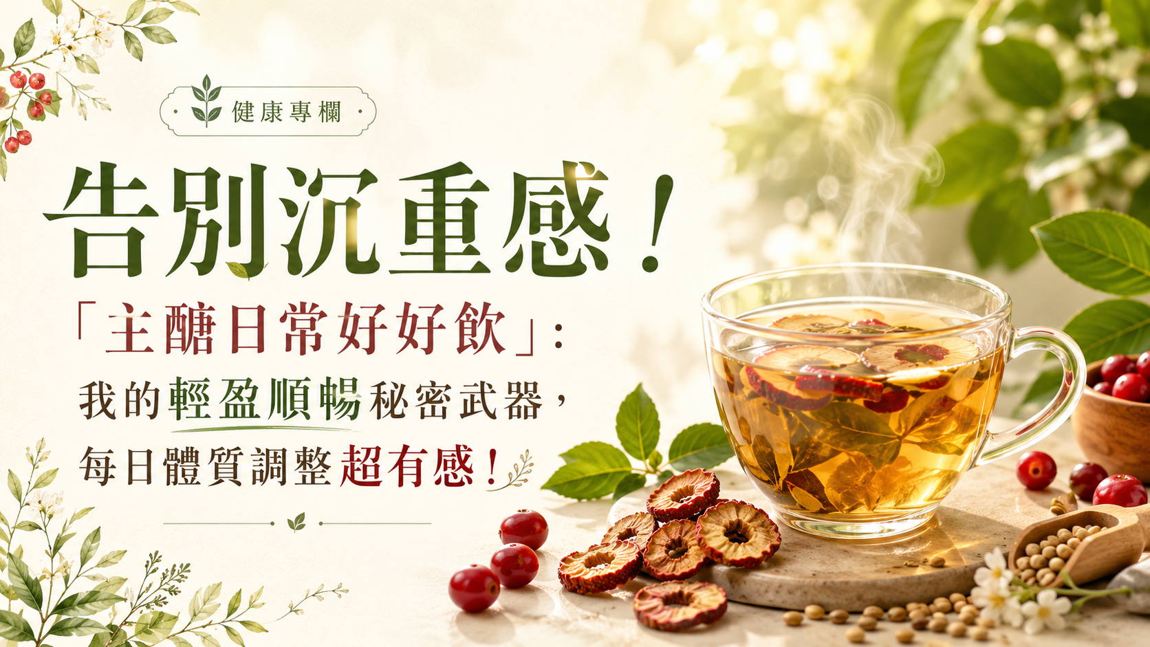 告別沉重感!「主醣日常好好飲」:我的輕盈順暢秘密武器,每日體質調整超有感!